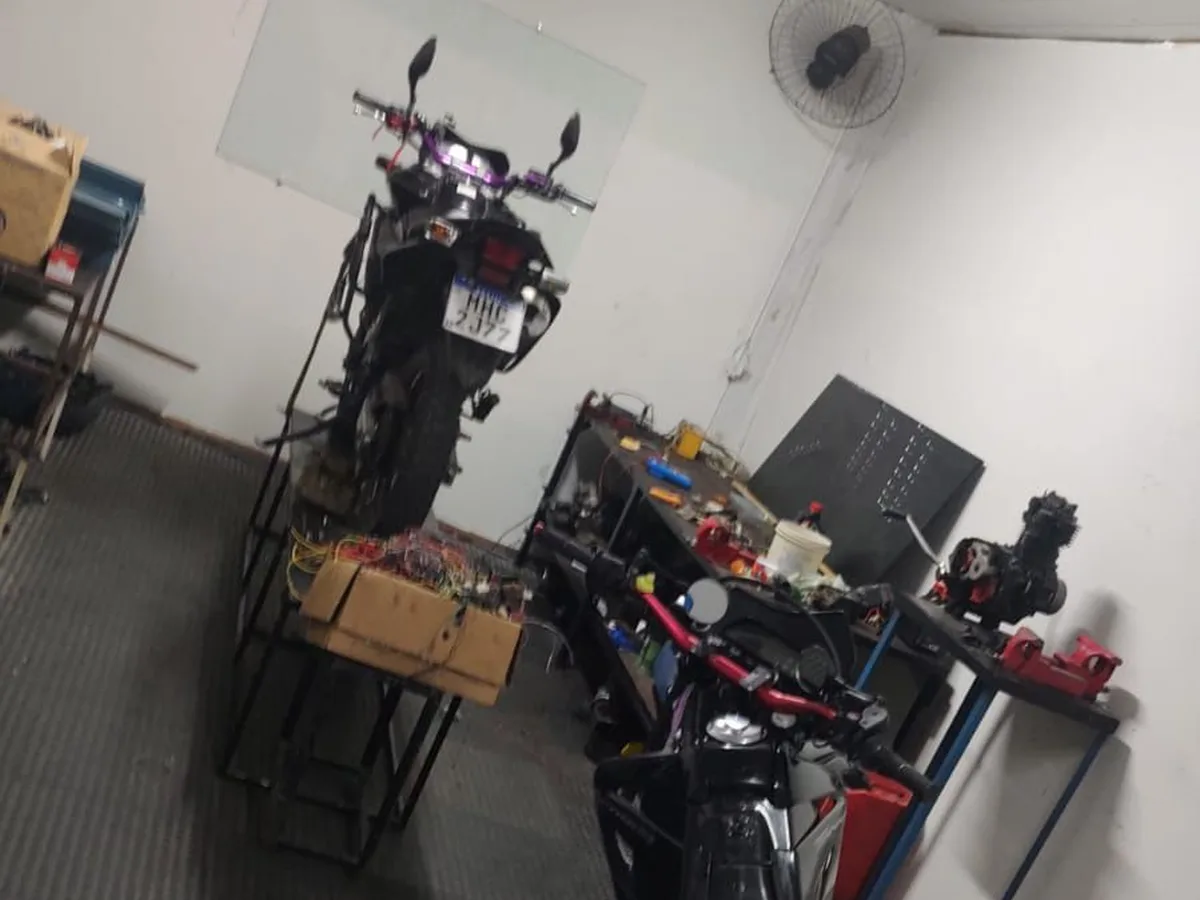 Oficina de mecânica de motos da FUTURA Qualificação Profissional