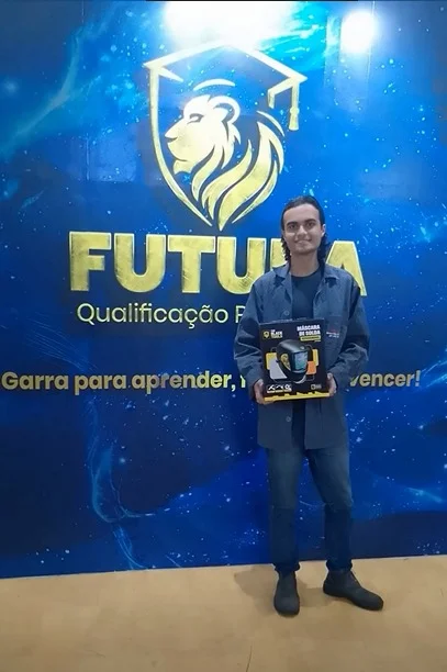 Luiz Phellipe, aluno de Soldagem Industrial da FUTURA