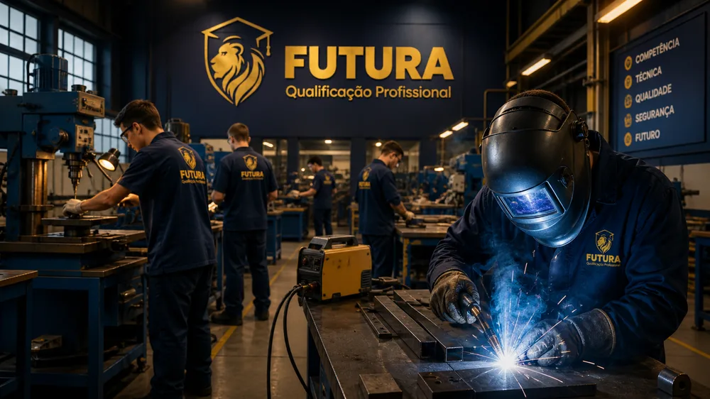 Estrutura e laboratório da escola FUTURA Qualificação Profissional
